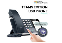 Yealink MP45 USB Teams Phone Desk Corded Phones for Work, Certified by Microsoft Teams Skype for Business System, Powered by Computer via USB-A/C - Image 2