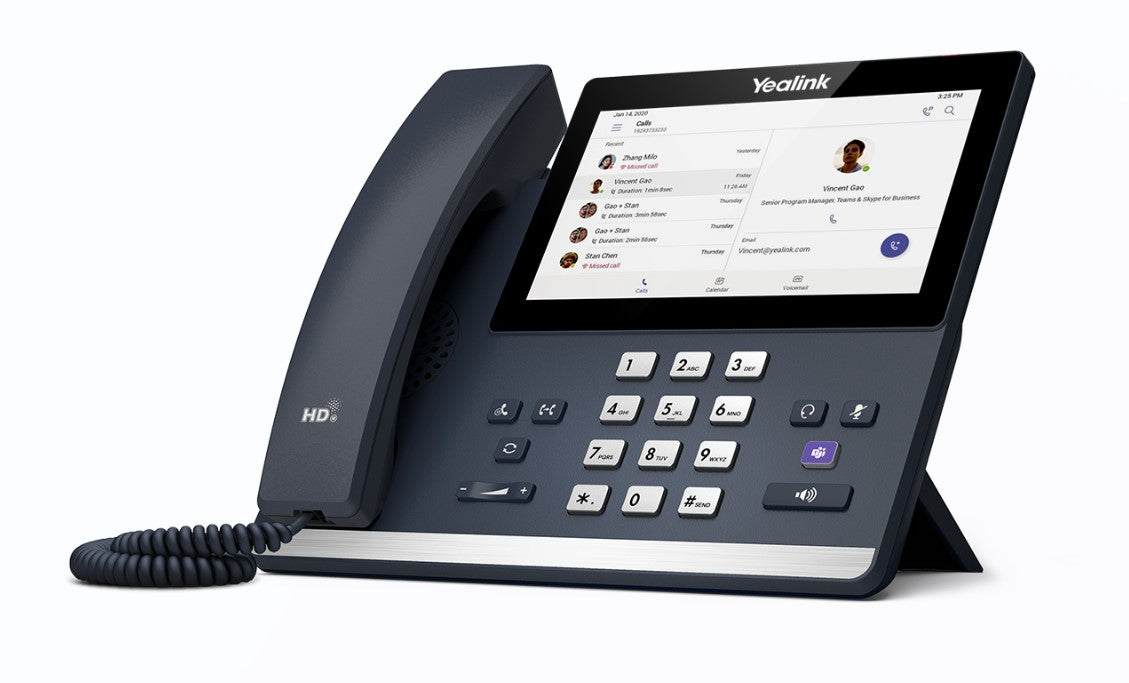 Yealink MP56 E2 Teams IP Phone, Android 13, Mid-level, Teams and Skype Compatible, 7-inch touchscreen, HD Audio, Teams button, Supports Office 365 - Image 5