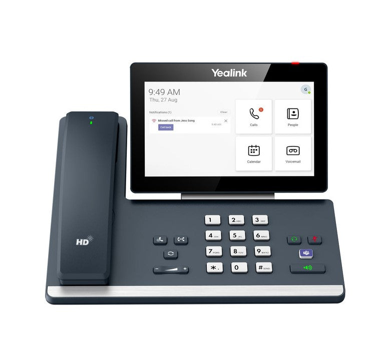 Yealink MP58 WH E2 Teams Android 13 Phone, Teams and Skype Compatible 7" Colour Touch Screen, HD Audio, Built-in Bluetooth and WiFi, Wireless Handset - Image 3