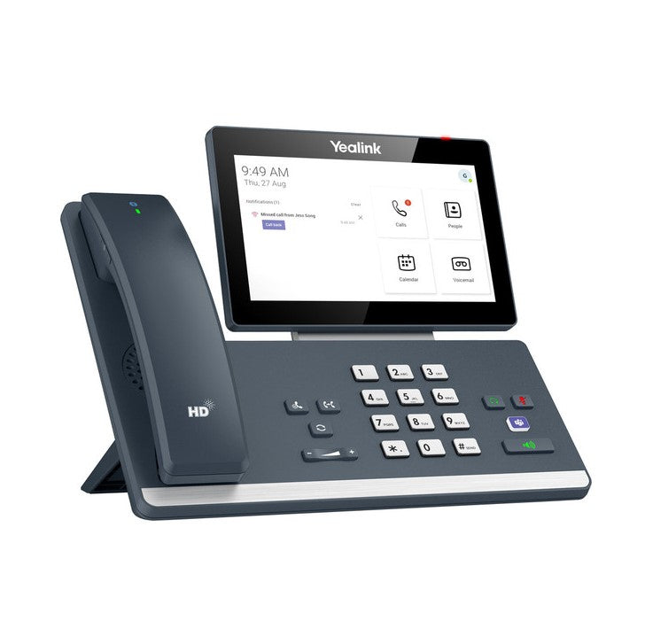 Yealink MP58 WH E2 Teams Android 13 Phone, Teams and Skype Compatible 7" Colour Touch Screen, HD Audio, Built-in Bluetooth and WiFi, Wireless Handset - Image 4