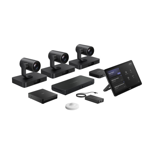 Yealink MVCS98-C5U Teams Room Kit, MCore 4, MTouch Plus, 3x SmartVision 80, AVHub, RCH40 E2, RoomSensor, BYOD Extender, 20x Zoom, AI Tracking - Image 1