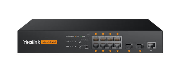 Yealink RCH80,Optimized for AVoIP,Versatile Connectivity & Power,L2+ Managed Features,Easy & Reliable Deployment