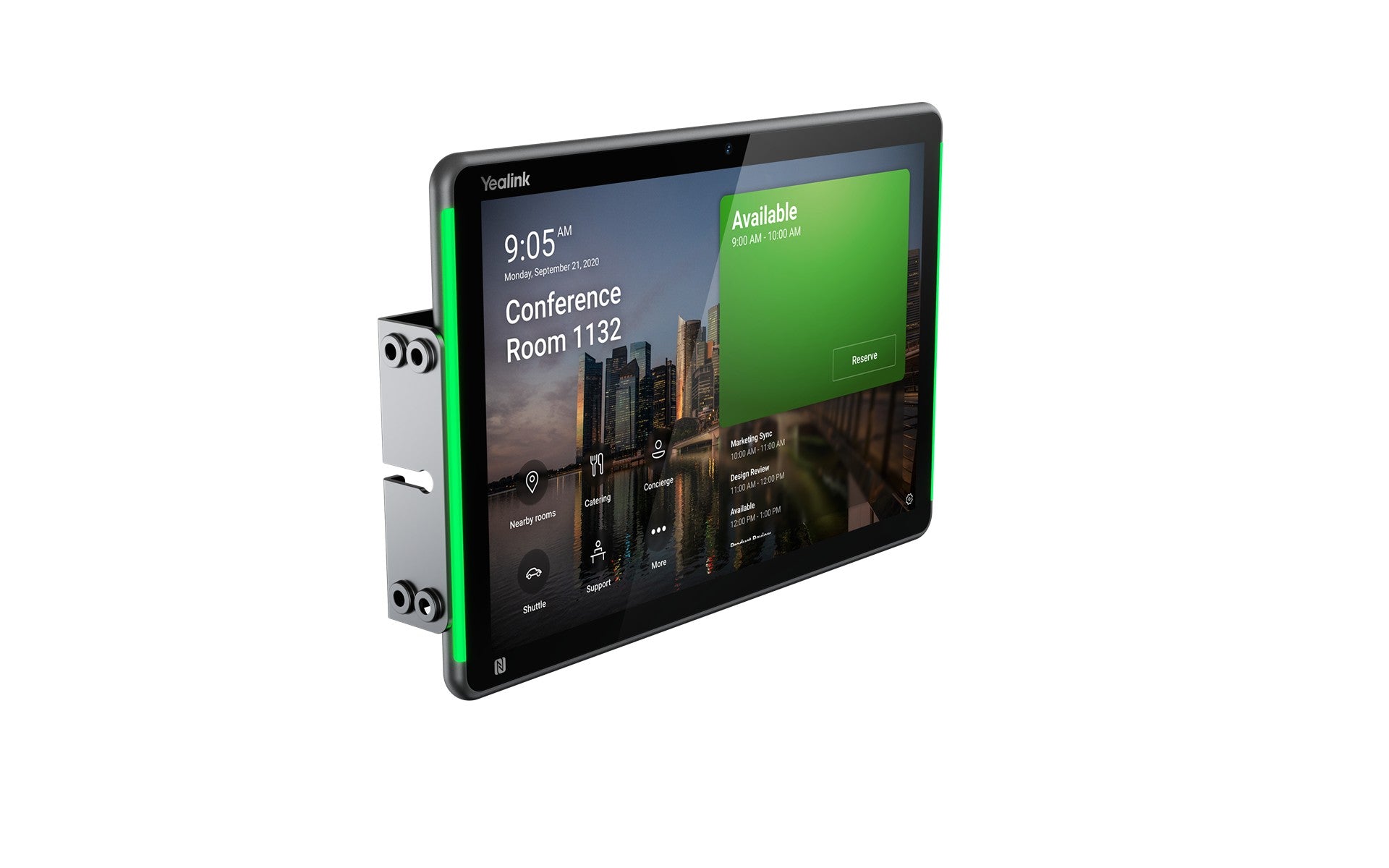 Yealink RoomPanel Plus E2- Black Android 13 OS Touch Screen Scheduler 10.1-inch multifunctional meeting room schedule panel Anit-fingerprint Coating - Image 4