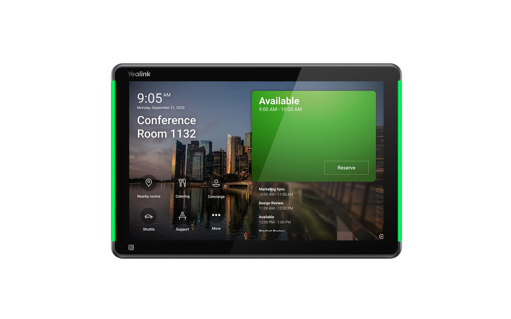 Yealink RoomPanel Plus E2- Black Android 13 OS Touch Screen Scheduler 10.1-inch multifunctional meeting room schedule panel Anit-fingerprint Coating - Image 5