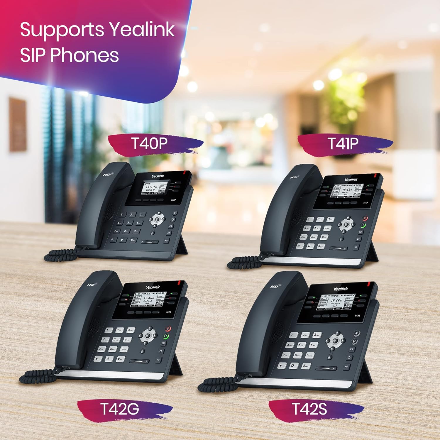 Yealink WMB-T40/T41/T42-WB, Wall Mount Bracket for SIP- T40G/T40P//T41P/T41S/U/T42G/T42S/T42U/T43U - Image 4