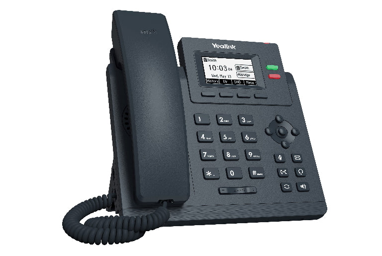 Yealink T31G 2 Line IP phone Basic Desk Phone, 132x64 LCD, Dual Gigabit Ports, PoE. No Power Adapter included, Zoom, HD Voice, 5-Way Local Conference - Image 3