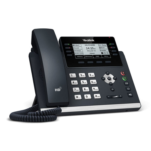 *LS Yealink T43U 12 Line IP phone, 3.7" 360x160 pixel Graphical LCD with backlight, Dual USB Ports, POE Support, Wall Mountable, ( T42S ), 3.7" screen - Image 2