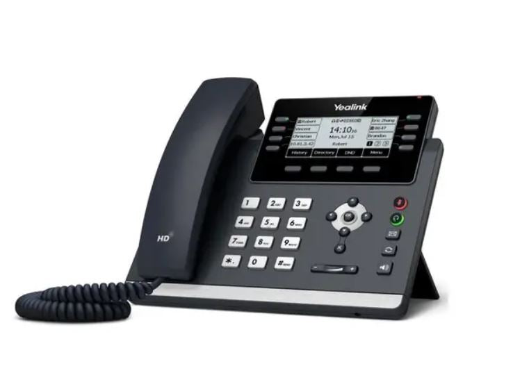 Yealink T43U 12 Line IP phone, 3.7" 360x160 pixel Graphical LCD with backlight, Dual USB Ports, POE Support, Wall Mountable, ( T42S ), 3.7" screen - Image 4