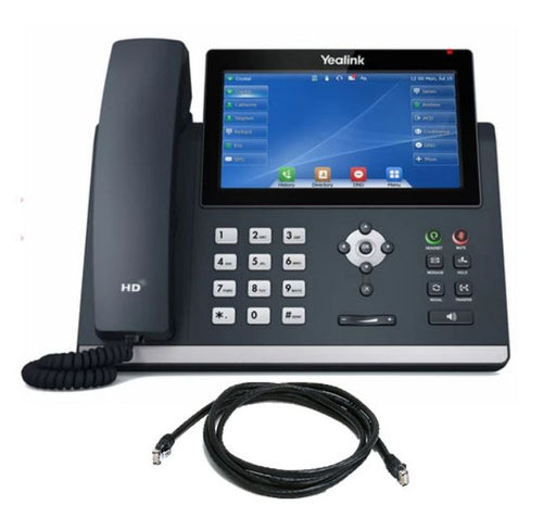 *LS Yealink T48U 16 Line IP phone, 7" 800x480 pixel colour touch screen, Optima HD voice, Dual Gigabit Ports, 1 USB port for BT40/WF40/Recording, (T48 - Image 2