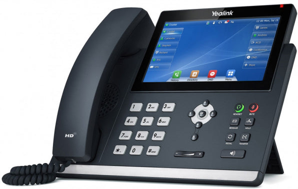 *LS Yealink T48U 16 Line IP phone, 7" 800x480 pixel colour touch screen, Optima HD voice, Dual Gigabit Ports, 1 USB port for BT40/WF40/Recording, (T48 - Image 1