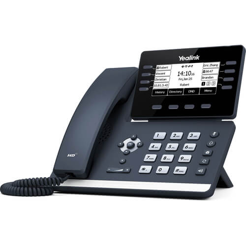 *LS Yealink SIP-T53W, 12 Line IP HD Phone, 3.7" 360 x 160 greyscale screen, HD voice, Dual Gig Ports, Built in Bluetooth and WiFi, USB 2.0 Port, SBC R - Image 2