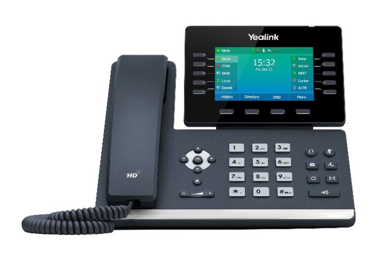 Yealink T54W, 16 Line IP HD Phone, 4.3" 480 x 272 Colour Screen, HD Voice, Dual Gig Ports, Built In Bluetooth And WiFi, USB 2.0 Port, SBC Ready - Image 4