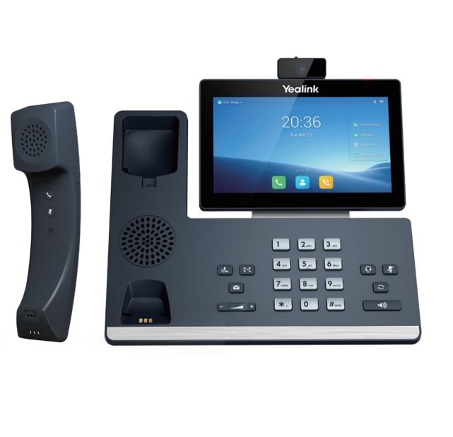 Yealink T58WP-C 16 Line IP HD Android Phone with HD Camera, BT Handset, touch screen, HD voice, Dual Gig Ports, Built-in Bluetooth& Wifi, USB 2.0 *LS - Image 5