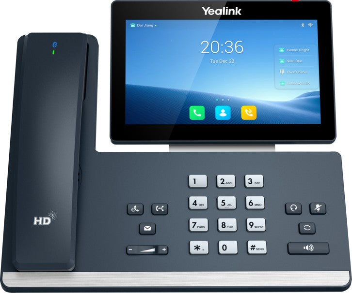 Yealink T58WP 16 Line IP HD Android Phone, colour touch screen, BT Handset (BTH58), HD voice, Dual Gig Ports, Built in Bluetooth & WiFi, USB 2.0 Port - Image 4