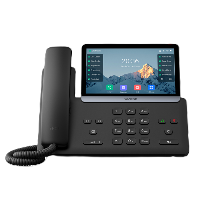 Yealink SIP-T77U (SBC READY)  IP Phone, 7" Touchscreen, 16 SIP Accounts, Dual USB, HD Voice, PoE, Linux 6.1, TEE Encryption - Image 1