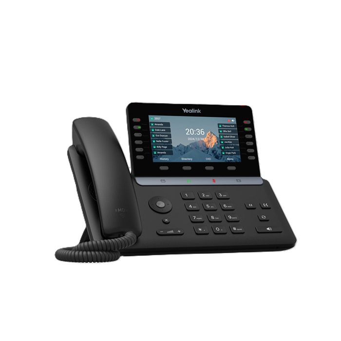 Yealink SIP-T85W (SBC READY) IP Phone, 5.5" Color Display, 16 SIP Accounts, HD Voice, Bluetooth 5.0, Wi-Fi 6, Dual USB, PoE, Linux 6.1 - Image 2