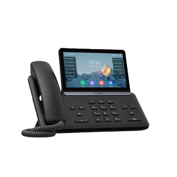 Yealink SIP-T87W (SBC READY) IP Phone, 7" Touchscreen, 16 SIP Accounts, HD Voice, Bluetooth 5.0, Wi-Fi 6, Dual USB, PoE, Linux 6.1, - Image 2