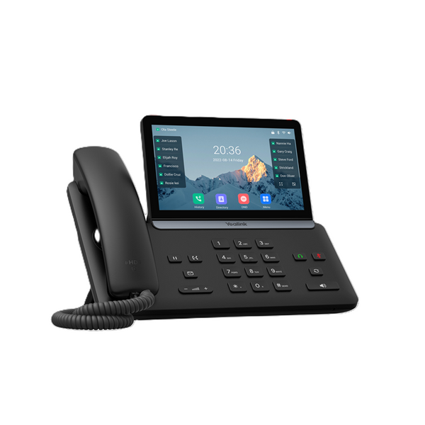 Yealink SIP-T87W (SBC READY) IP Phone, 7" Touchscreen, 16 SIP Accounts, HD Voice, Bluetooth 5.0, Wi-Fi 6, Dual USB, PoE, Linux 6.1,
