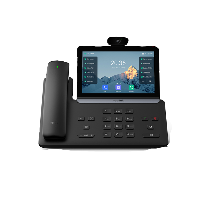 Yealink SIP-T88V Pro IP Phone, 7" Touchscreen, Android 13, HD Voice, Bluetooth Handset, Wi-Fi 6, Dual USB, PoE, Video Ready - Image 4