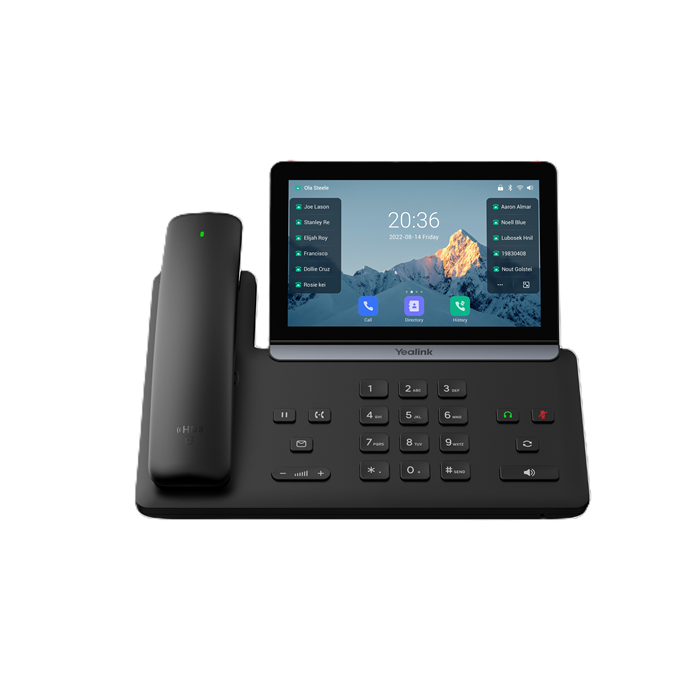Yealink SIP-T88W Pro IP Phone, 7" Touchscreen, Android 13, HD Voice, Bluetooth Handset, Wi-Fi 6, Dual USB, PoE - Image 4