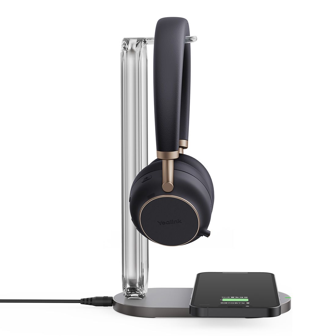 Yealink BH76 Teams ANC Bluetooth Headset With Charging Stand, Black, USB-A, Includes Charging Stand, Rectractable Microphone Up to 35 hours *EOS* - Image 4