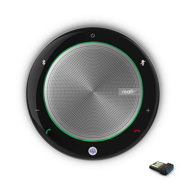 Yealink CP900 Portable Speakerphone Microsoft Teams USB/Bluetooth, High-Quality Audio, Includes BT50 Bluetooth Dongle ( Dongle in Hand Strap )