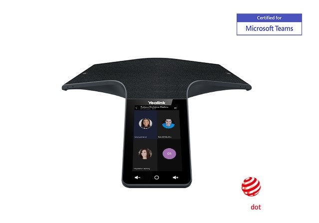 Yealink CP965 Flagship HD IP Teams Conference Phone, Android, 5'' Touch Screen, HD Audio, Noise Proof Technology, 6-Meter Microphone Pickup Range - Image 3