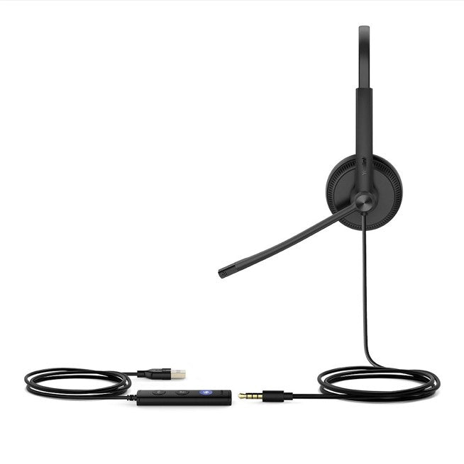 Yealink UH34 SE Dual USB Wired Headset Teams Certified Wideband Noise Cancelling Headset, USB and 3.5mm Jack Controller&Teams Button, Ultra-Lightweigh - Image 3