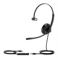 Yealink UH34SE Teams Certified Wideband Noise Cancelling Headset, USB and 3.5mm Jack, Controller with Teams Button, Mono, Ultra Lightweight Design - Image 4