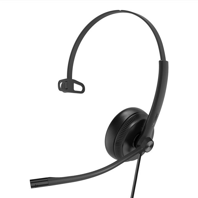 Yealink UH34SE Teams Certified Wideband Noise Cancelling Headset, USB and 3.5mm Jack, Controller with Teams Button, Mono, Ultra Lightweight Design - Image 1