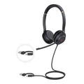 Yealink UH37 Dual MicrosoftTeams Certified USB Wired Headset USB-C/A PROFESSIONAL USB HEADSET Dual Noise-Cancelling, USB-C to USB-A adapter - Image 1