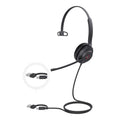 Yealink UH37 Microsoft Teams Certified USB Wired Headset, Mono, USB-C/A, Dual Noise-Cancelling, Busylight, Leather Ear Cushion, HD Audio - Image 1