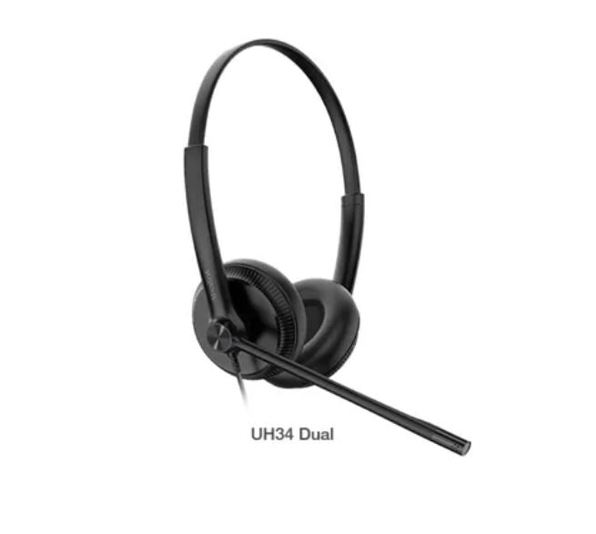 Yealink UH34 Dual Teams USB Headset, Lightweight, All Day Wearing Comfort, Ear Wideband Noise Cancelling Microphone, Leather Ear Cushions, USB-A - Image 4