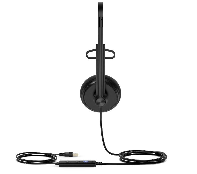 Yealink UH34 Mono Teams USB Headset, Lightweight, All Day Wearing Comfort, Ear Wideband Noise Cancelling Microphone, Leather Ear Cushions, USB-A - Image 3