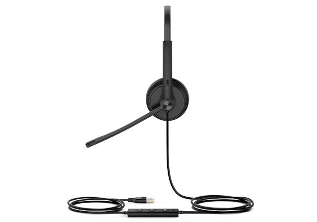 Yealink UH34 Mono UC USB Headset, Lightweight, All Day Wearing Comfort, Ear Wideband Noise Cancelling Microphone, Leather Ear Cushions, USB-A - Image 3