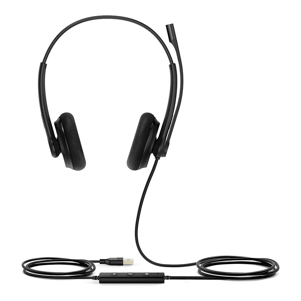 Yealink UH34 Lite Dual UC USB Headset, Lightweight, All Day Wearing Comfort, Ear Wideband Noise Cancelling Microphone, Foamy Ear Cushions, USB-A - Image 3