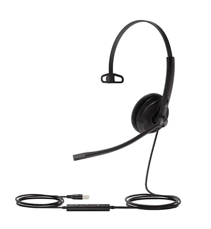 Yealink UH34 Lite Mono UC USB Headset, Lightweight, All Day Wearing Comfort, Ear Wideband Noise Cancelling Microphone, Foamy Ear Cushions, USB-A - Image 4