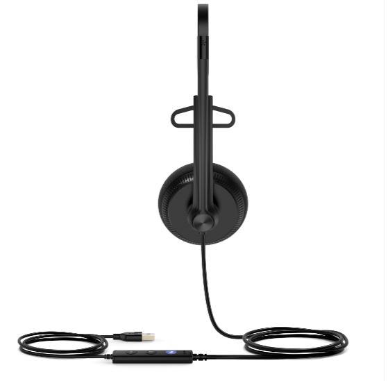 Yealink UH34 Lite Mono Teams USB Headset, Lightweight, All Day Wearing Comfort, Ear Wideband Noise Cancelling Microphone, Foamy Ear Cushions, USB-A - Image 3