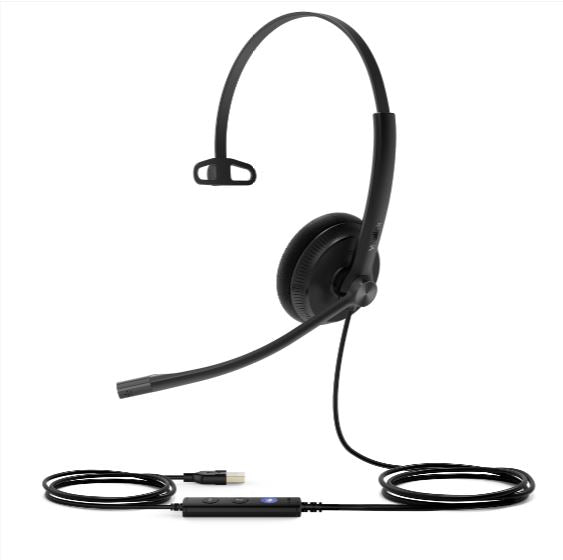 Yealink UH34 Lite Mono Teams USB Headset, Lightweight, All Day Wearing Comfort, Ear Wideband Noise Cancelling Microphone, Foamy Ear Cushions, USB-A - Image 4
