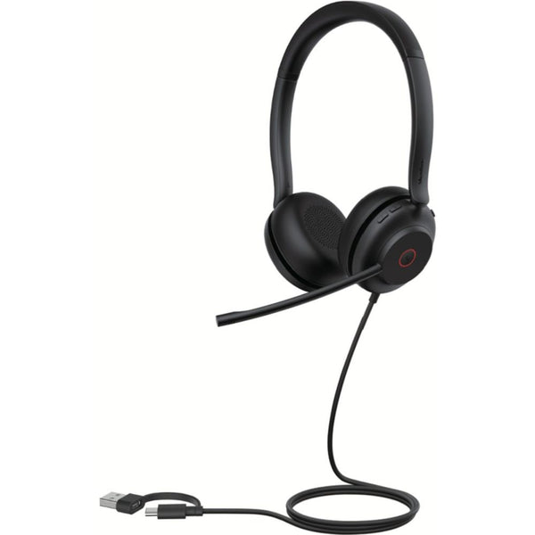 Yealink UH35 Dual Teams USB-C/A Wired Headset, Microsoft Teams & UC Certified, Dual Noise-Canceling Microphones USB-A / 35mm Speaker, Lightweight