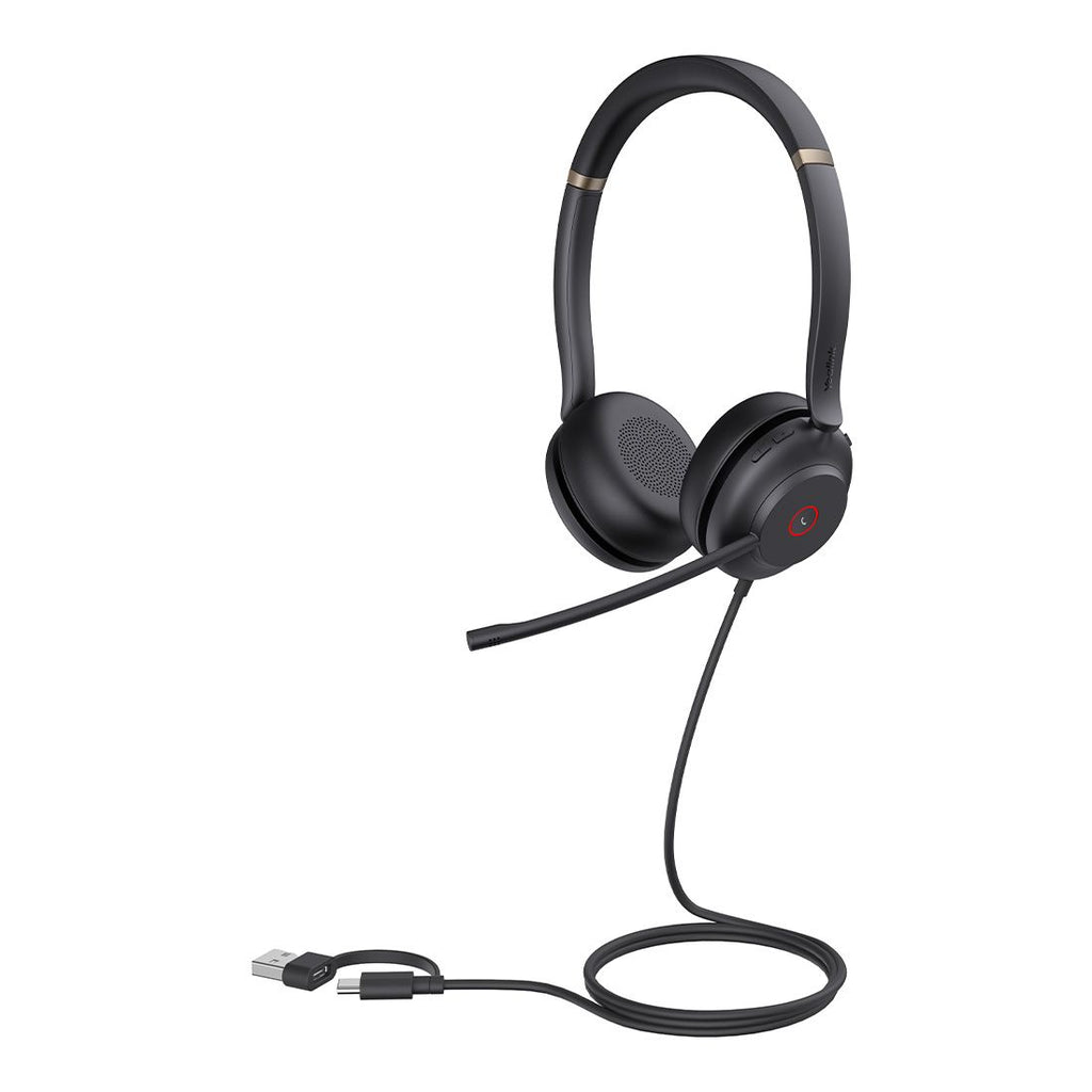 Yealink UH37 Dual USB-C/A USB Wired Headset, UC Dual, USB-C/A, 35mm Speakers, Stereo, HD Audio, 2Mic Noise Killer, Microsoft Teams & UC Certified - Image 2