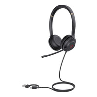 Yealink UH37 Dual USB-C/A USB Wired Headset, UC Dual, USB-C/A, 35mm Speakers, Stereo, HD Audio, 2Mic Noise Killer, Microsoft Teams & UC Certified - Image 2
