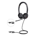 Yealink UH37 Dual USB-C/A USB Wired Headset, UC Dual, USB-C/A, 35mm Speakers, Stereo, HD Audio, 2Mic Noise Killer, Microsoft Teams & UC Certified - Image 1