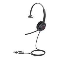 Yealink UH37 Mono USB Wired Headset, UC, USB-C/A, 35mm Speaker, Busylight, Leather Ear Cushion,HD Audio, 2Mic Noise Killer, Microsoft Teams & UC - Image 2