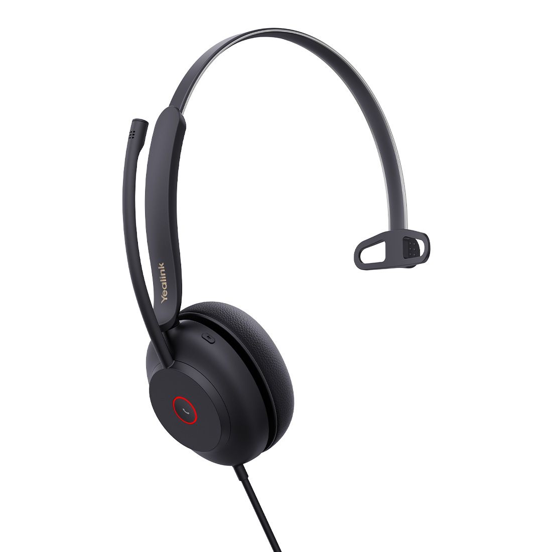 Yealink UH37 Mono USB Wired Headset, UC, USB-C/A, 35mm Speaker, Busylight, Leather Ear Cushion,HD Audio, 2Mic Noise Killer, Microsoft Teams & UC - Image 3