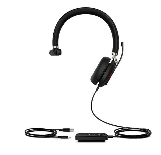Yealink UH38 Mono USB and Bluetooth Headset, USB-C, UC Call Controller, Dual Noise-Canceling Mics, Busy Light, Microsoft Teams & UC Certified, EOL - Image 1