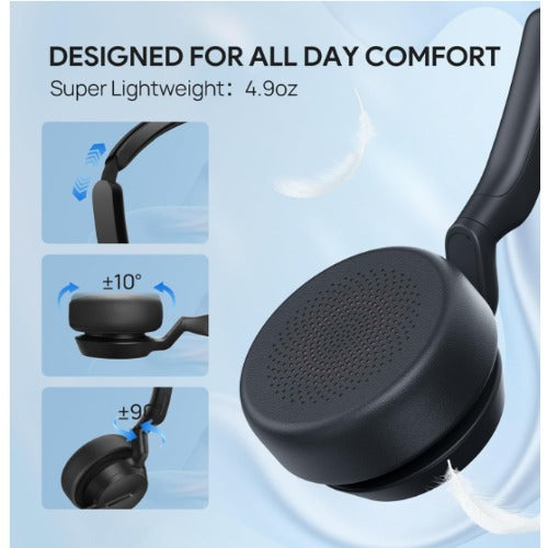 Yealink UH42 Mono CA, USB wired headset, AI-powered noise cancellation, compatibility with both USB-C and USB-A devices - Image 2