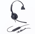 Yealink UH44 Mono Teams USB-C/A Microsoft Certified USB Wired Headset, Dual Noise-Canceling Microphones, 35mm Speaker, Busylight Leather Ear Cushions - Image 1