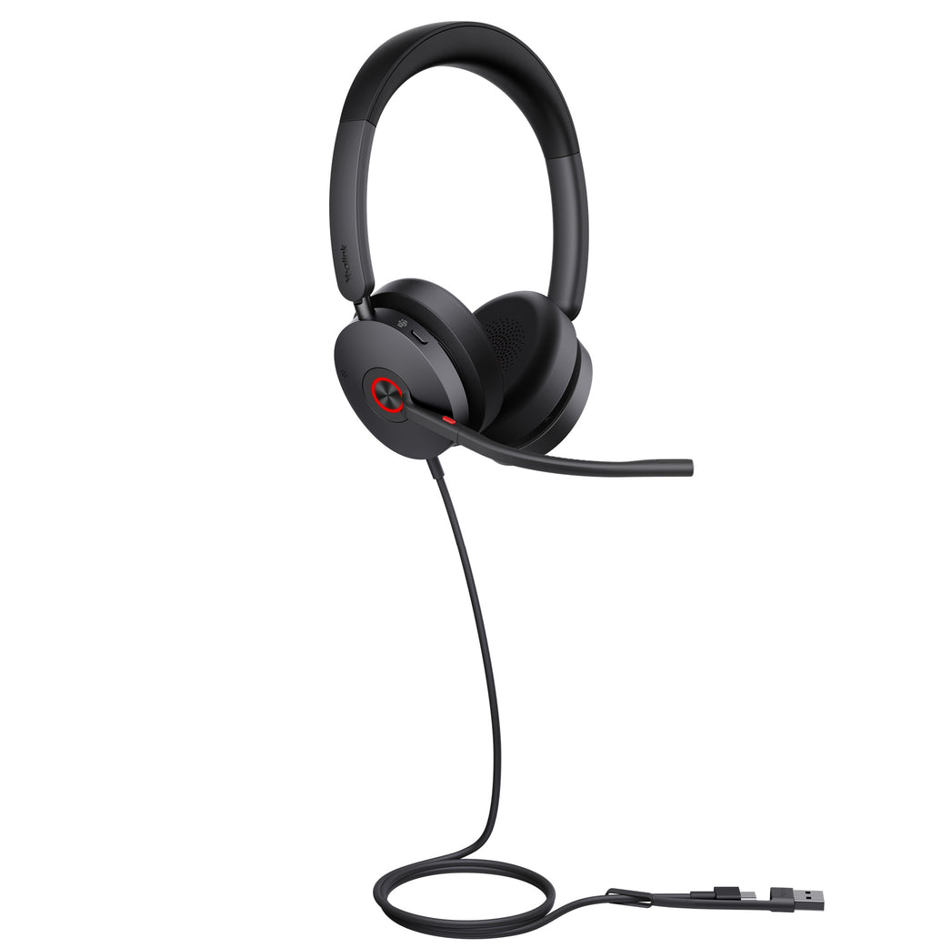 Yealink UH48 Teams USB Wired Headset Hybrid Active Noise Cancellation, Four-Microphone Noise-canceling Technology,  Swift Plug & Play All-Day Comfort - Image 2