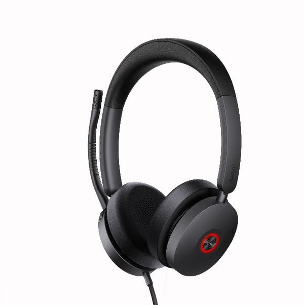 Yealink UH48 UC USB Wired Headset Hybrid Active Noise Cancellation, Four-Microphone Noise-canceling Technology,  Swift Plug & Play All-Day Comfort